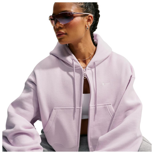 Nike Γυναικεία ζακέτα Studio Fleece Oversized Cropped Full-Zip Hoodie